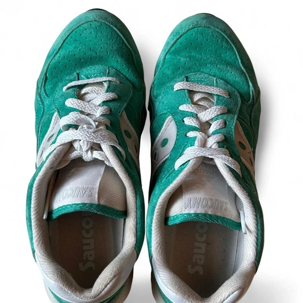 Saucony Shadow 6000 Vibrant Green Suede — Men’s US 7 / Women’s 8.5